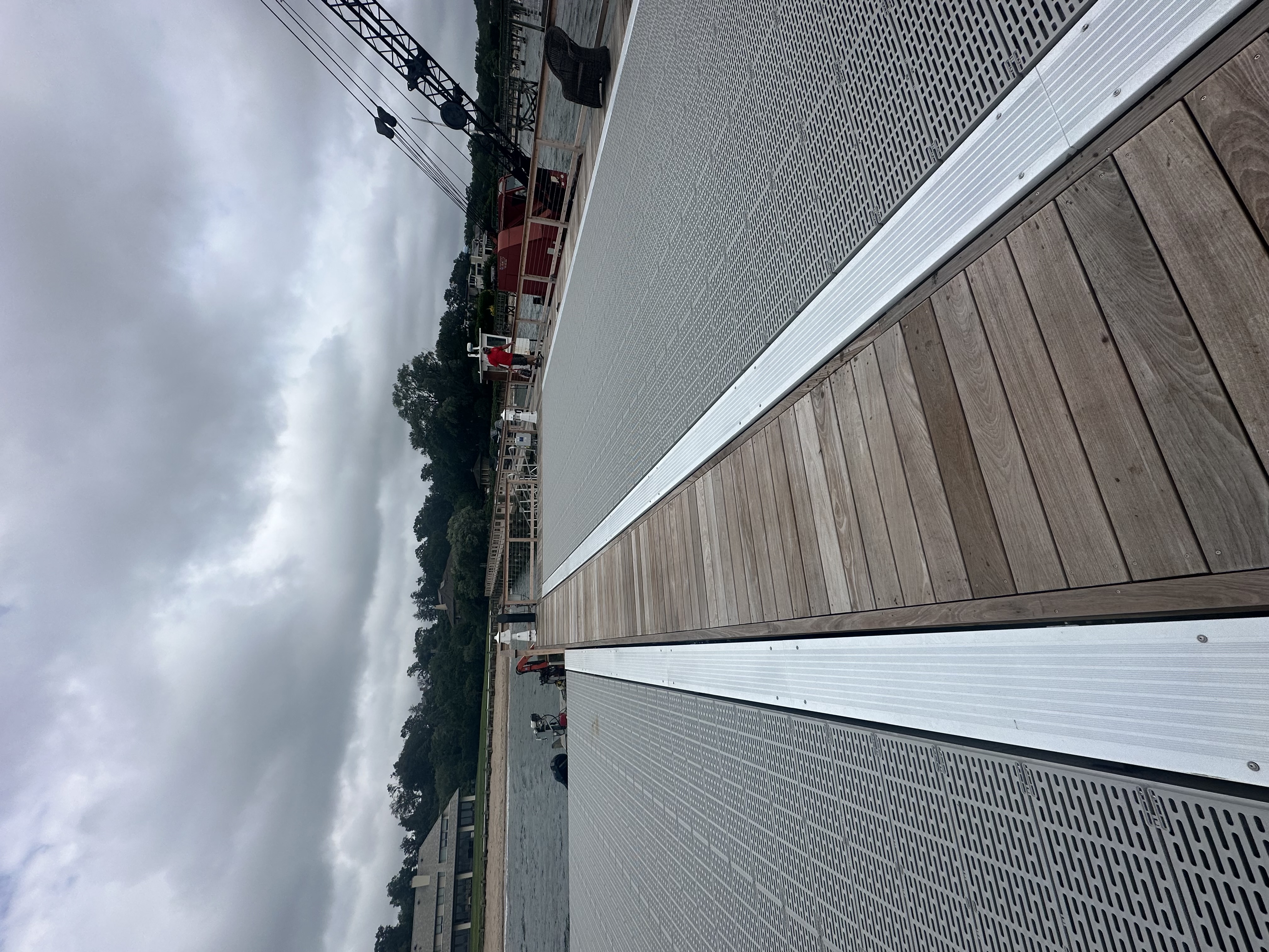 275 foot dock with large recreation area